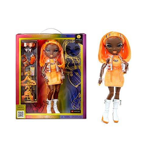 0035051583127 - RAINBOW HIGH MICHELLE - ORANGE FASHION DOLL. FASHIONABLE OUTFIT & 10+ COLORFUL PLAY ACCESSORIES. GREAT GIFT FOR KIDS 4-12 YEARS OLD AND COLLECTORS