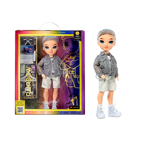 0035051583165 - RAINBOW HIGH AIDAN - PURPLE BOY FASHION DOLL. FASHIONABLE OUTFIT & 10+ COLORFUL PLAY ACCESSORIES. GREAT GIFT FOR KIDS 4-12 YEARS OLD AND COLLECTORS