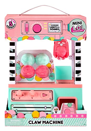 0035051583974 - LOL SURPRISE MINIS CLAW MACHINE PLAYSET WITH 5 SURPRISES INCLUDING A MINI FAMILY – GREAT GIFT FOR KIDS AGES 4+