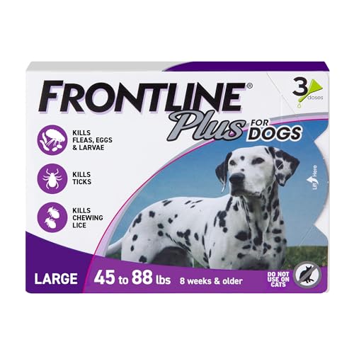 0350604287209 - FRONTLINE PLUS FLEA DROPS FOR DOGS 45-88 LBS