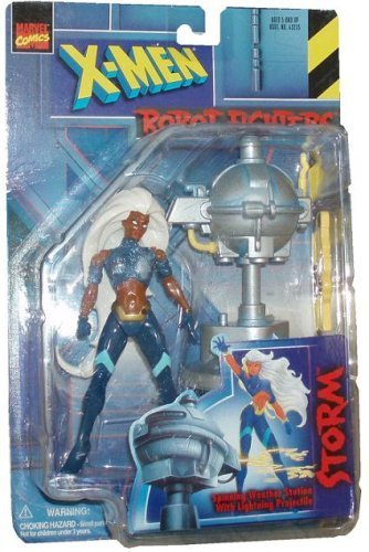 0035112432371 - X-MEN ROBOT FIGHTERS STORM LONG-HAIR VARIANT ACTION FIGURE FROM TOY BIZ BY MARVEL