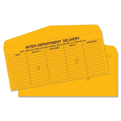 0035255045445 - WHOLESALE CASE OF 5 - BUS. SOURCE INTERDEPARTMENTAL #14 ENVELOPES-BUSINESS STYLE