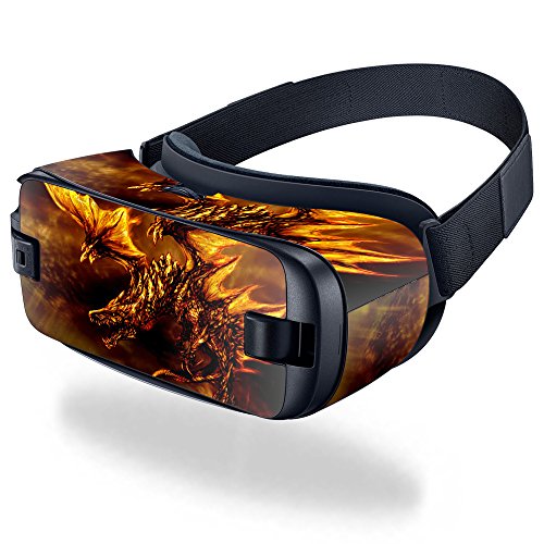 0035292086012 - MIGHTYSKINS PROTECTIVE VINYL SKIN DECAL FOR SAMSUNG GEAR VR WRAP COVER STICKER SKINS GOLDEN DRAGON