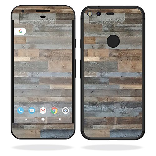 0035292128262 - MIGHTYSKINS PROTECTIVE VINYL SKIN DECAL FOR GOOGLE PIXEL 5 WRAP COVER STICKER SKINS GRAY WOOD