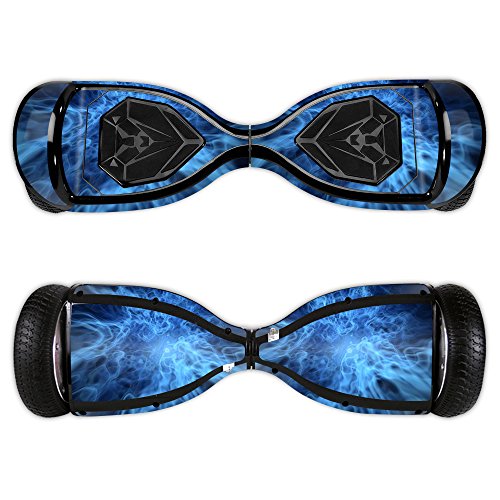 0035292167124 - MIGHTYSKINS PROTECTIVE VINYL SKIN DECAL FOR SWAGTRON T5 HOVER BOARD SELF BALANCING SMART SCOOTER WRAP COVER STICKER SKINS BLUE MYSTIC FLAMES