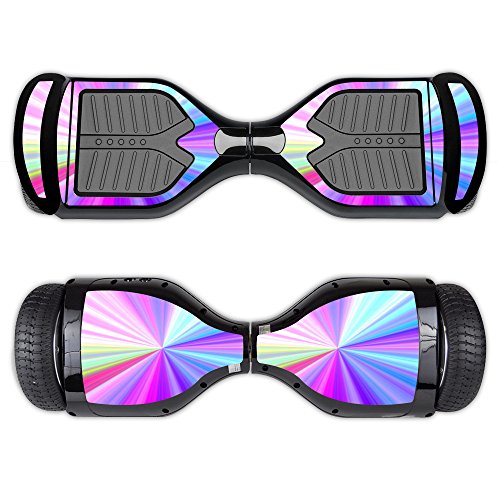 0035292176997 - MIGHTYSKINS PROTECTIVE VINYL SKIN DECAL FOR SWAGTRON T1 HOVER BOARD SELF BALANCING SMART SCOOTER WRAP COVER STICKER SKINS RAINBOW ZOOM