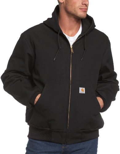 0035481190698 - CARHARTT MEN'S BIG & TALL THERMAL LINED DUCK ACTIVE JACKET J131,BLACK,LARGE TALL