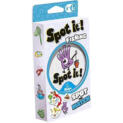 3558380078715 - SPOT IT! FISHING CARD GAME | GAME FOR KIDS | AGE 6+ | 2 TO 8 PLAYERS | AVERAGE PLAYTIME 15 MINUTES | ECO-BLISTER | MADE BY ZYGOMATIC