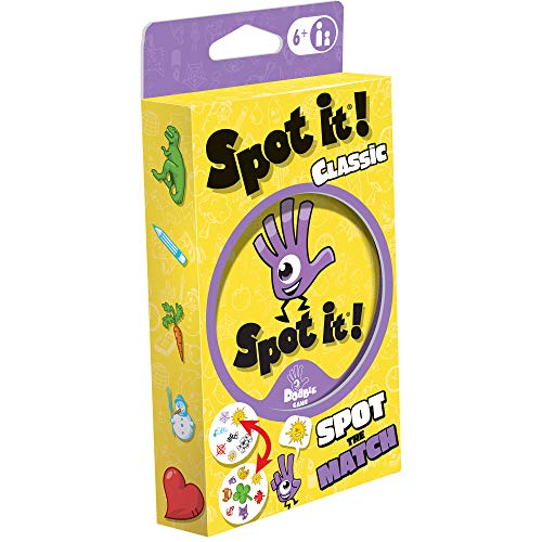 3558380078760 - SPOT IT! CLASSIC CARD GAME | GAME FOR KIDS | AGE 6+ | 2 TO 8 PLAYERS | AVERAGE PLAYTIME 15 MINUTES | ECO-BLISTER | MADE BY ZYGOMATIC