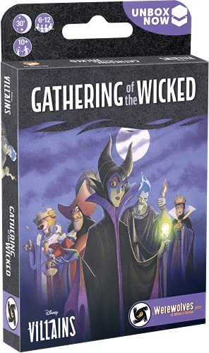 3558380085232 - DISNEY VILLAINS GATHERING OF THE WICKED PARTY GAME | HORROR BOARD GAME | STRATEGY GAME FOR ADULTS AND FAMILY | AGES 10+ | 8-18 PLAYERS | AVERAGE PLAYTIME 30 MINUTES | MADE BY ZYGOMATIC