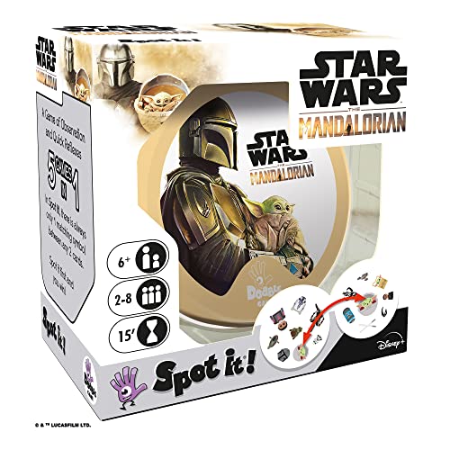 3558380087953 - SPOT IT! THE MANDALORIAN CARD GAME | GAME FOR KIDS | AGE 6+ | 2-8 PLAYERS | AVERAGE PLAYTIME 15 MINUTES | MADE BY ZYGOMATIC