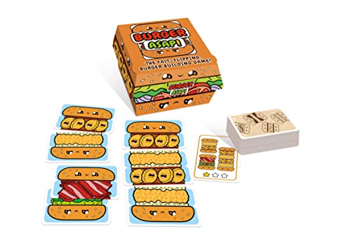 3558380099789 - BLUE ORANGE GAMES BURGER ASAP! CARD GAME - FAMILY OR KIDS SPEED MATCHING PARTY GAME FOR 2 TO 5 PLAYERS. RECOMMENDED FOR AGES 7 & UP.