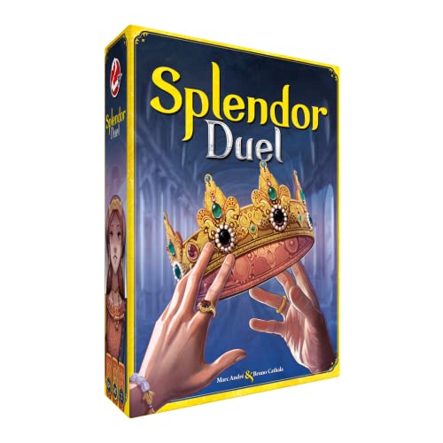 3558380100294 - SPLENDOR DUEL BOARD GAME | CHALLENGING HEAD-TO-HEAD STRATEGY GAME | RENAISSANCE GEM MINING GAME FOR ADULTS AND KIDS | AGES 10+ | 2 PLAYERS | AVERAGE PLAYTIME 30 MINUTES | MADE BY SPACE COWBOYS
