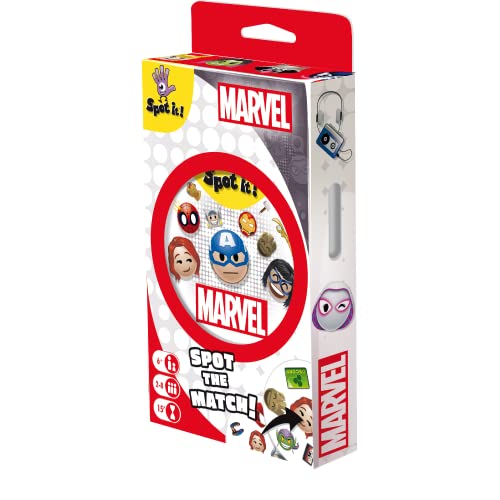 3558380105206 - ZYGOMATIC SPOT IT! MARVEL EMOJIS CARD GAME (ECO-BLISTER)| MATCHING GAME | FUN KIDS GAME FOR FAMILY GAME NIGHT | TRAVEL GAME FOR KIDS | AGES 6+ | 2-8 PLAYERS | AVG. PLAYTIME 15 MINS | MADE