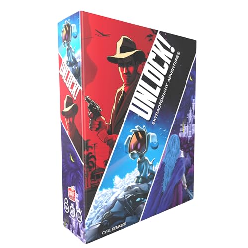 3558380115717 - SPACE COWBOYS UNLOCK! EXTRAORDINARY ADVENTURES CARD GAME - ESCAPE ROOM-INSPIRED COOPERATIVE ADVENTURE, FUN FAMILY GAME FOR KIDS AND ADULTS, AGES 10+, 1-6 PLAYERS, 1 HOUR PLAYTIME, MADE