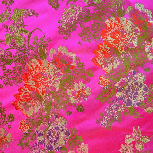 3560070544714 - G241 - 1,7 YARDS (1,5M) - FABRIC BROCADE WOVEN FINE EMBROIDERY - PATCHWORK FABRIC QUILTING SEWING FABRIC CRAFTS