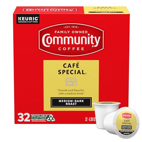 0035700163656 - COMMUNITY COFFEE CAFÉ SPECIAL, MEDIUM-DARK ROAST, SINGLE-SERVE KEURIG K-CUP PODS, 32 COUNT (PACK OF 1)