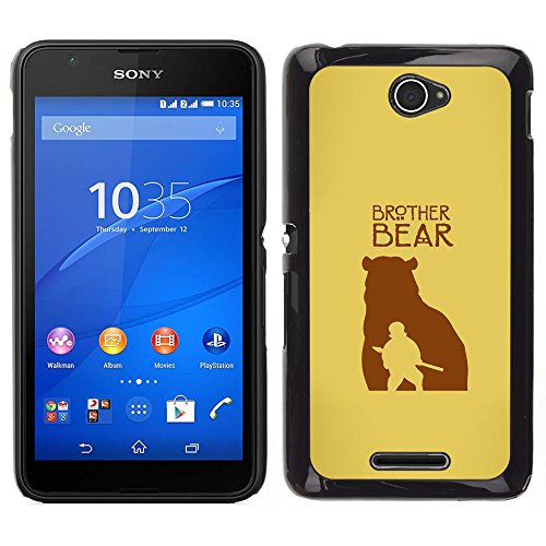 3575954984920 - HARD PC PROTECTIVE CASE SMARTPHONE CASE COVER FOR SONY XPERIA E4 // BROTHER BEAR // COOLECELL