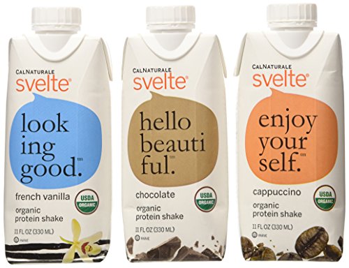 0035844146843 - CALNATURALE SVELTE ORGANIC PROTEIN SHAKE, VARIETY PACK, 11 OUNCE (PACK OF 12)