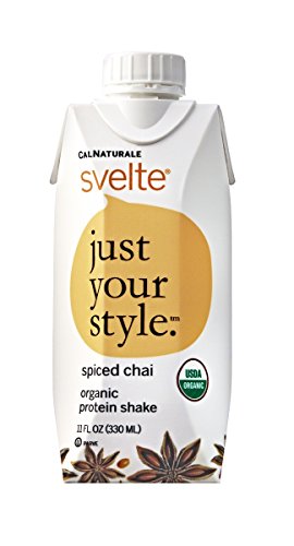 0035844148014 - CALNATURALE SVELTE ORGANIC PROTEIN SHAKE, SPICED CHAI, 11 OUNCE (PACK OF 8)