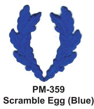 0359359141477 - 3'' EMBROIDERED MILLITARY PATCH SCRAMBLE EGG BLUE