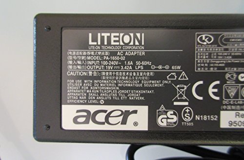 3596793465388 - 65W 19V AC POWER ADAPTER CHARGER FOR ACER ASPRIE ES1-731G-P1LM ES1-731G-P5UR SERIES NEW GENUINE
