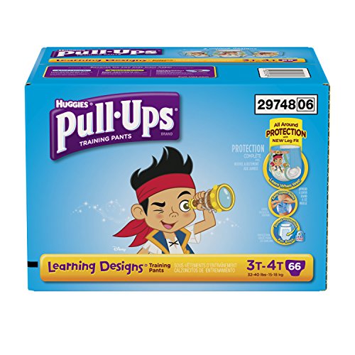 0036000297485 - HUGGIES PULL-UPS TRAINING PANTS WITH LEARNING DESIGNS FOR BOYS, 3T-4T, 66 COUNT
