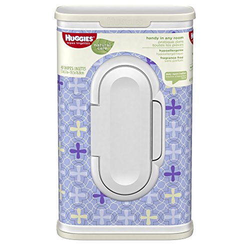 0036000359763 - HUGGIES NATURAL CARE BABY WIPES, DESIGNER TUB, 4 TUBS OF 40 WIPES (160 TOTAL) (PACKAGING MAY VARY)