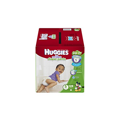 0036000373028 - HUGGIES LITTLE MOVERS DIAPER PANTS, SIZE 5, 128 COUNT