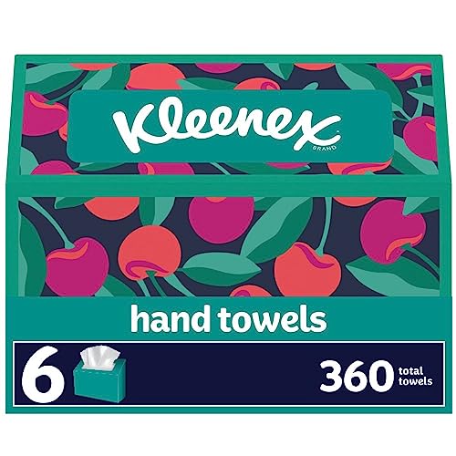 0036000385861 - KLEENEX DISPOSABLE PAPER HAND TOWELS, PAPER HAND TOWELS FOR BATHROOM, 6 BOXES, 60 HAND TOWELS PER BOX (360 TOTAL TOWELS)