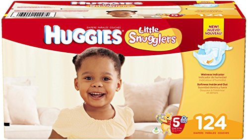 0036000434194 - HUGGIES LITTLE SNUGGLERS DIAPERS - SIZE 5 - 124 CT