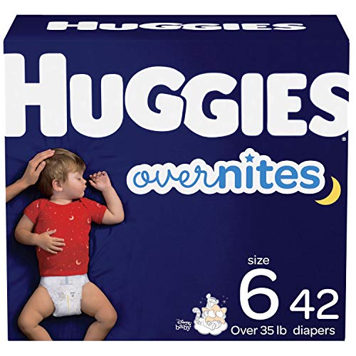 0036000536065 - NIGHTTIME BABY DIAPERS SIZE 6, 42 CT, HUGGIES OVERNITES