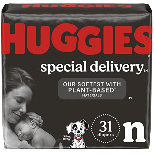 0036000546132 - HYPOALLERGENIC BABY DIAPERS SIZE NEWBORN (UP TO 10 LBS), HUGGIES SPECIAL DELIVERY, FRAGRANCE FREE, SAFE FOR SENSITIVE SKIN, 31 CT