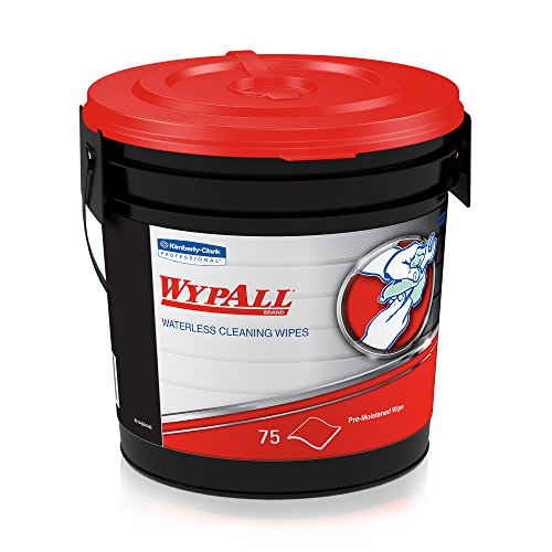 0036000913712 - WYPALL WATERLESS INDUSTRIAL CLEANING WIPES , HEAVY DUTY MOIST WIPERS, 75 SHEETS / CONTAINER, CASE OF 6