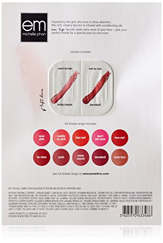 3605970633486 - EM MICHELLE PHAN LIP GALLERY CLASSIC LIPSTICK SAMPLER CARD (DISCOUNT AT CHECK-OUT WITH QUALIFYING ITEM)