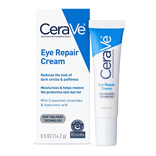 3606000537613 - CERAVE EYE REPAIR CREAM | UNDER EYE CREAM FOR DARK CIRCLES AND PUFFINESS | SUITABLE FOR DELICATE SKIN UNDER EYE AREA | 0.5 OUNCE