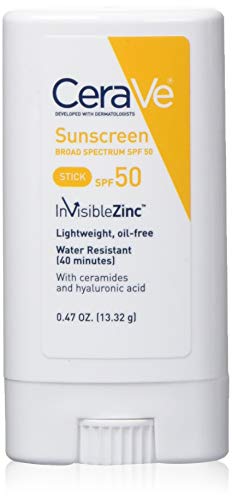 3606000538177 - CERAVE SUNSCREEN STICK SPF 50 | 0.47 OUNCE | MINERAL SUNSCREEN FOR KIDS & ADULTS | FRAGRANCE FREE , 0.47 OUNCE