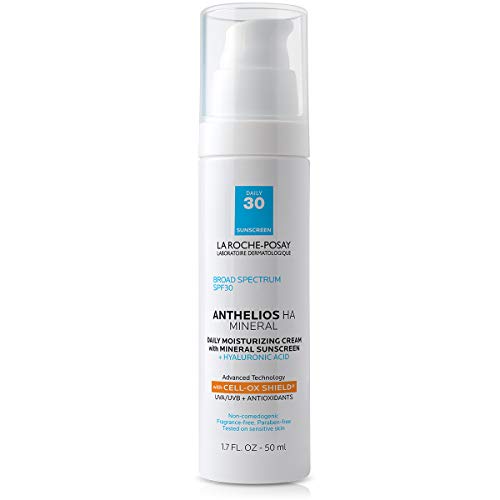 3606000546028 - LA ROCHE-POSAY ANTHELIOS MINERAL SUNSCREEN MOISTURIZER WITH HYALURONIC ACID, BROAD SPECTRUM SPF 30 FACE SUNSCREEN WITH ZINC OXIDE & TITANIUM DIOXIDE