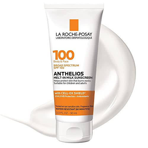 3606000546103 - LA ROCHE-POSAY ANTHELIOS MELT-IN MILK SUNSCREEN SPF 100 | SUNSCREEN FOR BODY & FACE | BROAD SPECTRUM SPF + ANTIOXIDANTS | OIL FREE SUNSCREEN LOTION | FOR SUN SENSITIVE SKIN | OXYBENZONE FREE