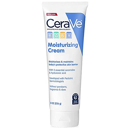 3606000582859 - CERAVE BABY CREAM | GENTLE MOISTURIZING CREAM WITH HYALURONIC ACID | PARABEN, PHTHALATE, & FRAGRANCE FREE | 8 OUNCE