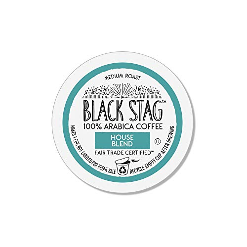 0036069951083 - BLACK STAG COFFEE HOUSE BLEND, MEDIUM ROAST, 72 COUNT (6-12 PKS) SINGLE SERVE RECYCLABLE COFFEE PODS FOR KEURIG K-CUP BREWERS