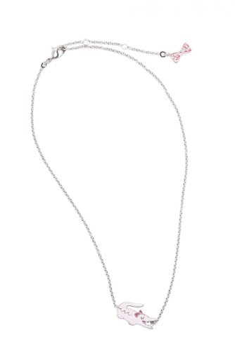 3607051156419 - LACOSTE NECKLACE CROC'A BOW 701221699, COLOR: PINK, SIZE: ONE SIZE