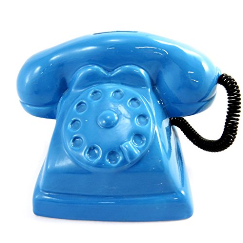 3609521289177 - PIGGY BANK VINTAGE 'TÉLÉPHONE' BLUE.