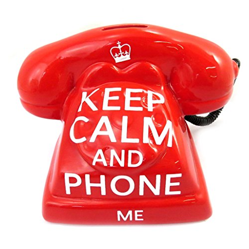 3609521314763 - VINTAGE PIGGY BANK 'SO BRITISH' RED PHONE.