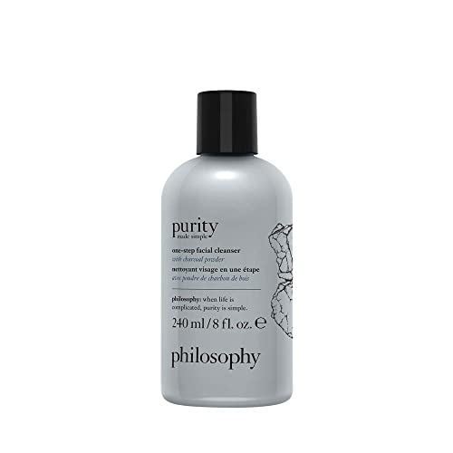 3614229839463 - PHILOSOPHY PURITY MADE SIMPLE ONE-STEP FACIAL CLEANSER WITH CHARCOAL POWDER, 8 OZ