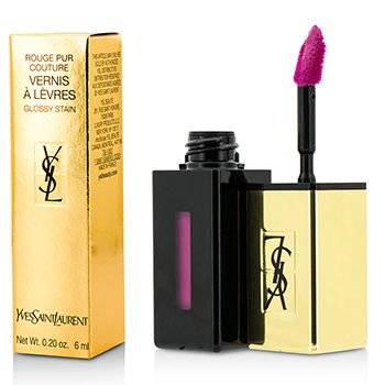 3614270878626 - YVES SAINT LAURENT ROUGE PUR COUTURE VERNIS A LEVRES GLOSSY STAIN (LIMITED EDITION) - # 319 LE FUCHSIA 6ML/0.2OZ