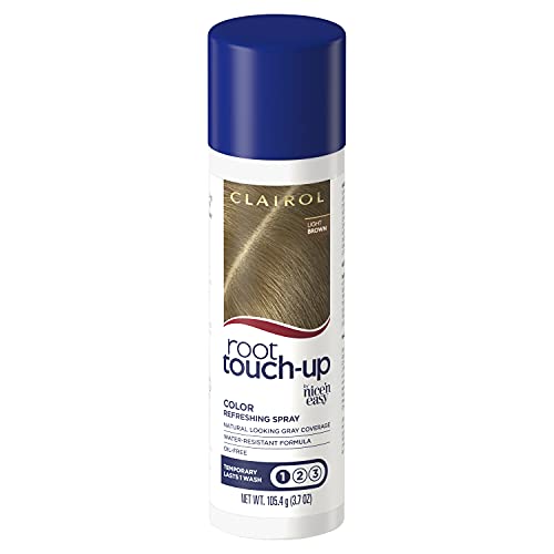 CLAIROL ROOT TOUCH-UP BY NICEN EASY TEMPORARY HAIR COLORING SPRAY, LIGHT BROWN  HAIR COLOR, 1 COUNT - GTIN/EAN/UPC 3616302072026 - Product Details - Cosmos