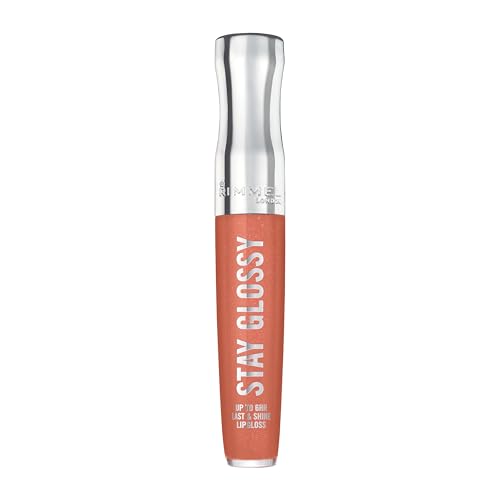 3616304504136 - RIMMEL LONDON STAY GLOSSY, 465 MELON-AIR, LIP GLOSS, NON-STICKY, CRUELTY-FREE, COLOR AND SHINE, UP TO 6-HOUR WEAR, PRECISE APPLICATOR, 0.18OZ