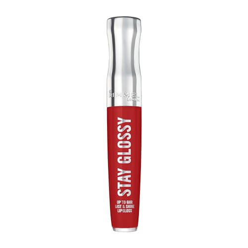 3616305211989 - RIMMEL LONDON STAY GLOSSY, 440 FIRECRACKER, LIP GLOSS, NON-STICKY, CRUELTY-FREE, COLOR AND SHINE, UP TO 6-HOUR WEAR, PRECISE APPLICATOR, 0.18OZ
