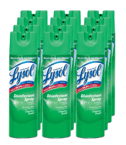 0036241742768 - PROFESSIONAL LYSOL DISINFECTANT SPRAY, COUNTRY SCENT, 19 OUNCES (CASE OF 12)